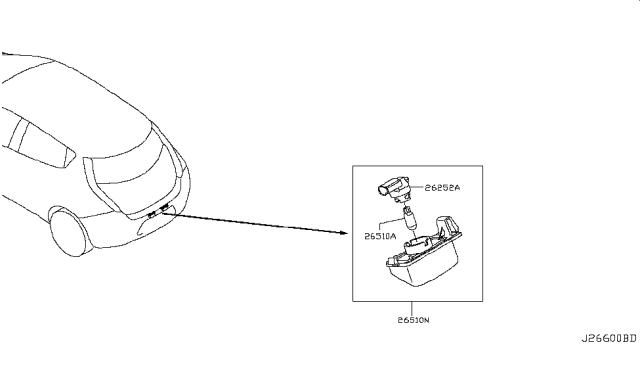 2011 Nissan Leaf Licence Plate Lamp Diagram