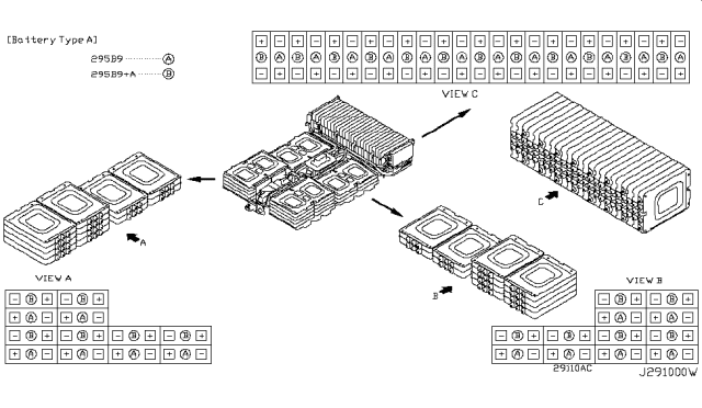 2012 Nissan Leaf Electric Vehicle Battery Diagram 4