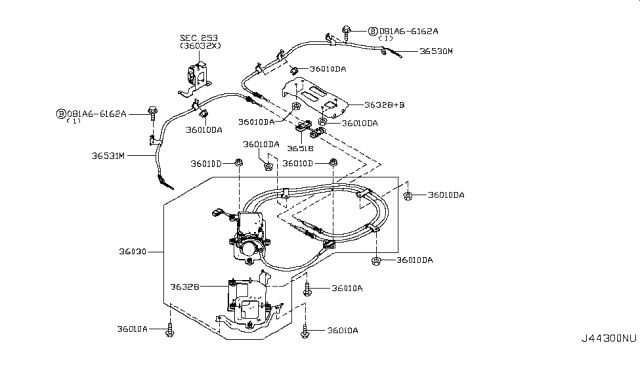 2012 Nissan Leaf Parking Brake Control Diagram