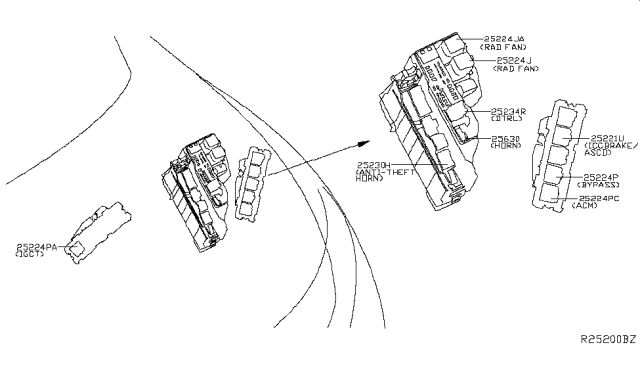 2016 Nissan Murano Relay Diagram 1