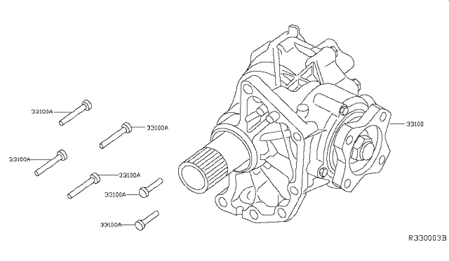 2017 Nissan Murano Transfer Assembly & Fitting Diagram 1