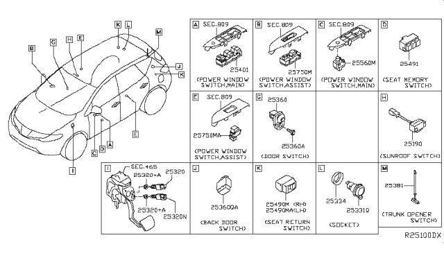 2017 Nissan Murano Switch Diagram 2