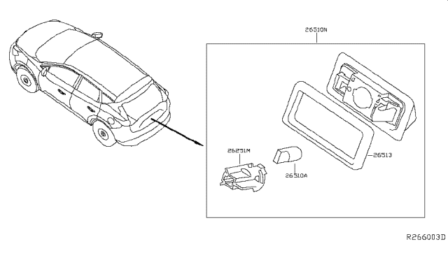 2016 Nissan Murano Licence Plate Lamp Diagram