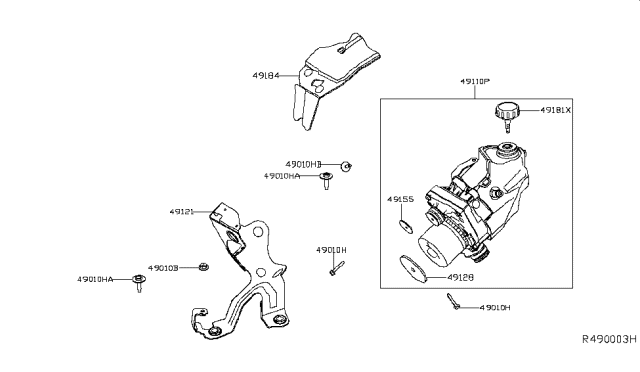 2016 Nissan Murano Power Steering Pump Diagram