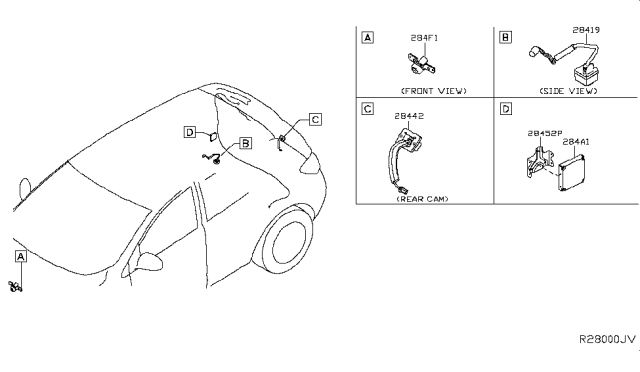 2016 Nissan Murano Audio & Visual Diagram 4