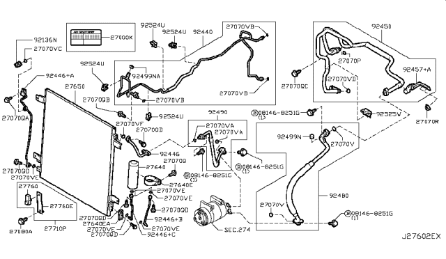 2019 Nissan Armada Sensor Assy-Ambient Diagram for 27722-3RA0A