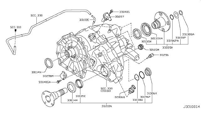 2019 Nissan Armada Breather Diagram for 38322-1LA0B