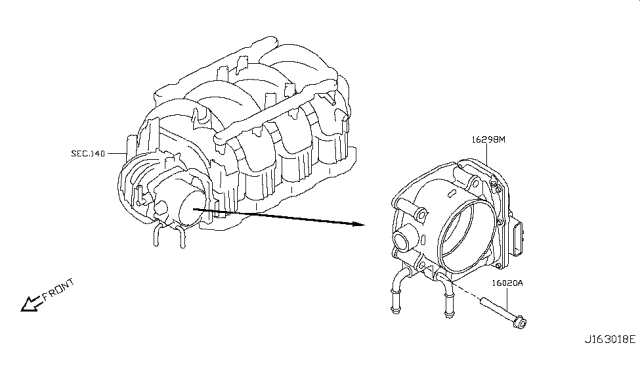 2018 Nissan Armada Throttle Chamber Diagram