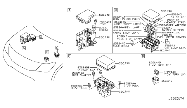 2019 Nissan Armada Relay Diagram 1