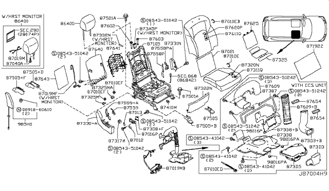 2018 Nissan Armada Front Seat Diagram 3