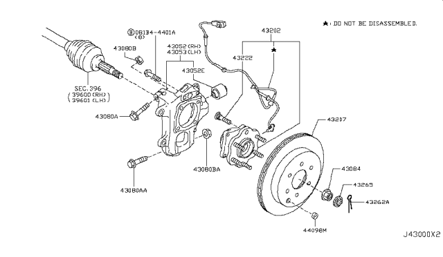 2018 Nissan Armada Rear Axle Diagram