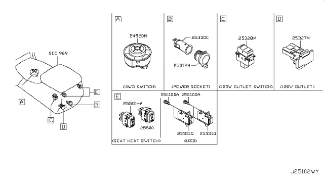 2019 Nissan Armada Switch Diagram 2