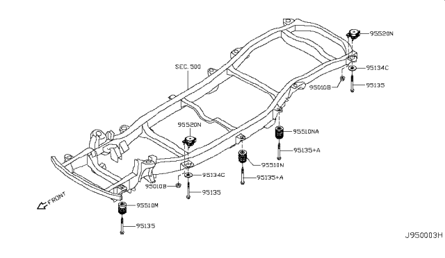 2018 Nissan Armada Body Mounting Diagram