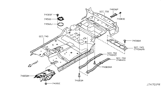 2019 Nissan Armada Floor Fitting Diagram 1