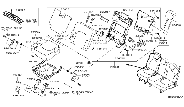 2019 Nissan Armada 3rd Seat Diagram 5