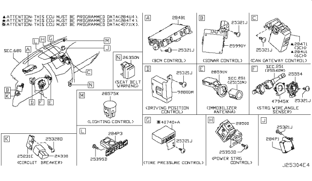 2018 Nissan Armada Clock Spring Steering Air Bag Wire Diagram for B5554-1MF9A