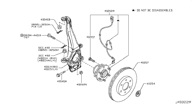 2019 Nissan Armada Front Axle Diagram 1