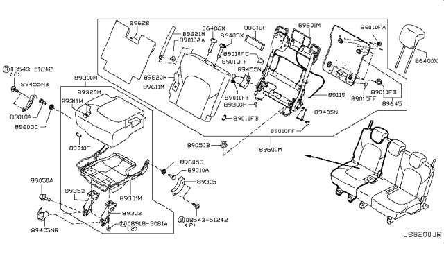 2018 Nissan Armada 3rd Seat Diagram 4