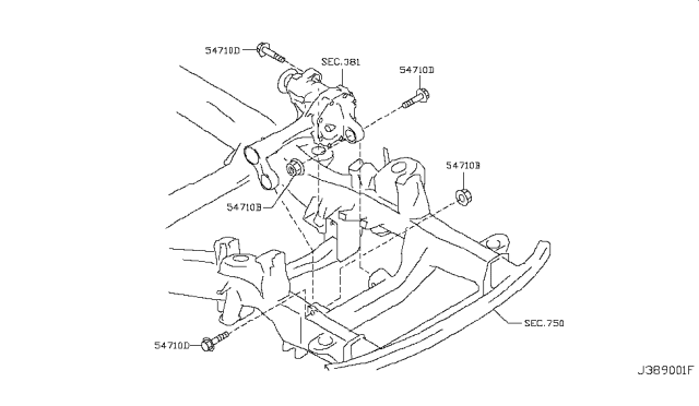 2019 Nissan Armada Front Final Drive Mounting Diagram