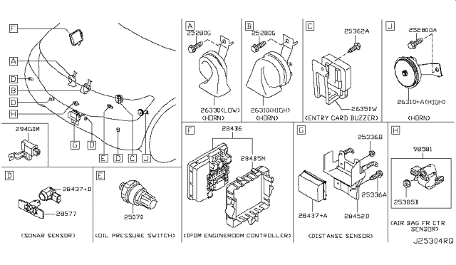 2019 Nissan Armada Electrical Unit Diagram 2