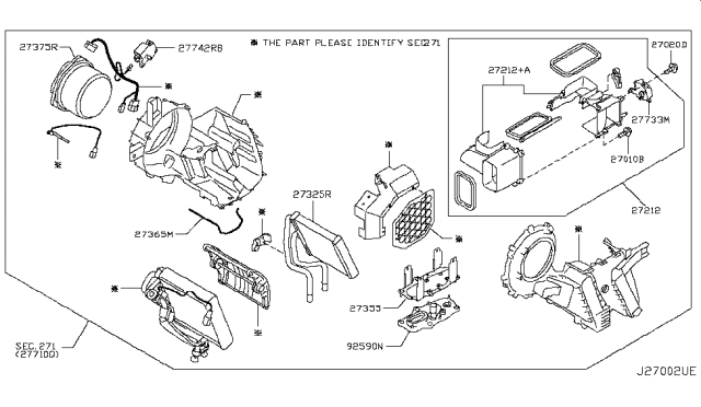 2019 Nissan Armada Hose Drain Diagram for 27499-1LA1A