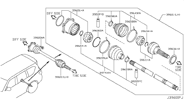 2019 Nissan Armada Rear Drive Shaft Diagram 2