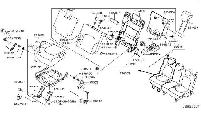 2019 Nissan Armada 3rd Seat Diagram 6