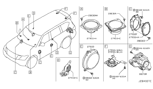 2019 Nissan Armada Speaker Diagram