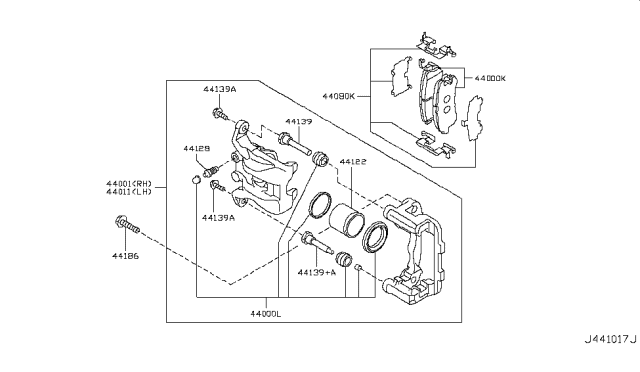 2018 Nissan Armada Cup Kt Brake Cylinder Diagram for D4120-01A01