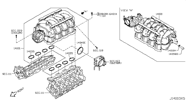 2018 Nissan Armada Manifold Diagram 3