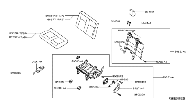 2016 Nissan NV 3rd Seat Diagram 2