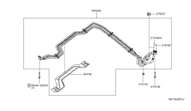 2015 Nissan NV Condenser,Liquid Tank & Piping Diagram 4