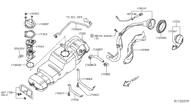 2017 Nissan NV Passenger Fuel Tank Diagram 3