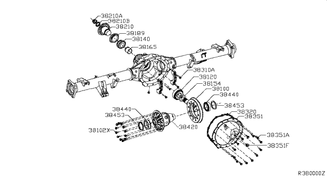 2017 Nissan NV Passenger Rear Final Drive Diagram