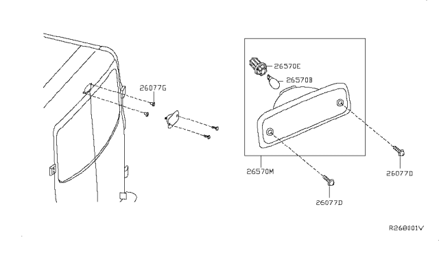 2016 Nissan NV High Mounting Stop Lamp Diagram