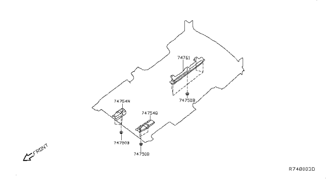 2015 Nissan NV Passenger Floor Fitting Diagram 4