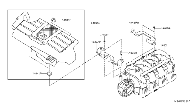 2017 Nissan NV Manifold Diagram 1