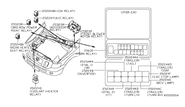 2017 Nissan NV Passenger Relay Diagram 1