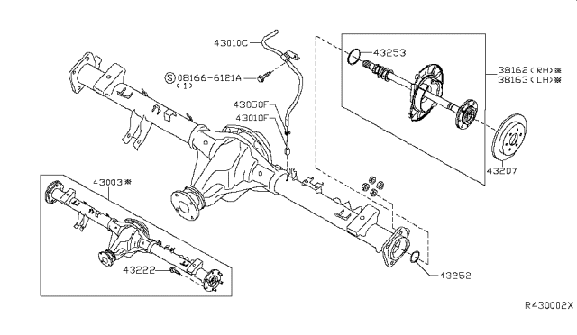 2017 Nissan NV Passenger Rear Axle Diagram