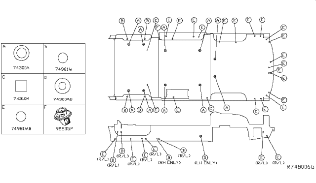 2017 Nissan NV Passenger Floor Fitting Diagram 3