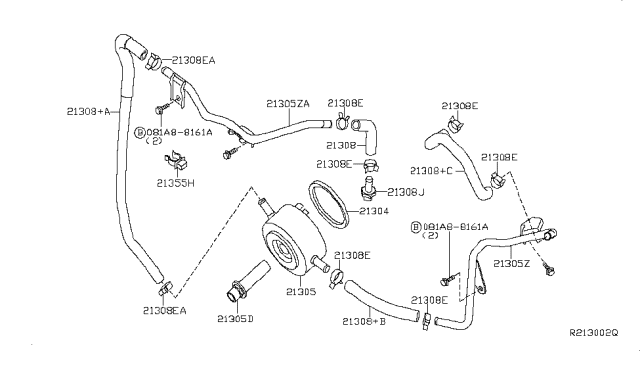 2019 Nissan NV Oil Cooler Diagram 2