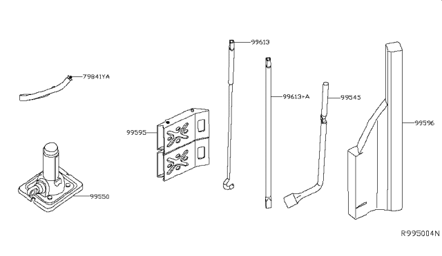 2017 Nissan NV Passenger Tool Kit & Maintenance Manual Diagram 3