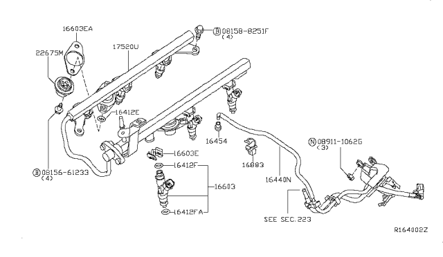 2017 Nissan NV Passenger Fuel Strainer & Fuel Hose Diagram 3
