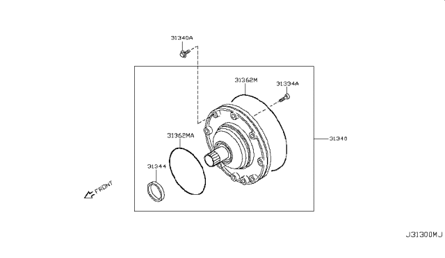 2017 Nissan NV Passenger Engine Oil Pump Diagram 1