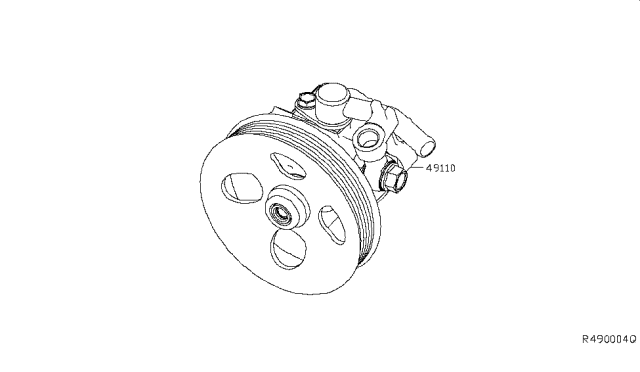 2017 Nissan NV Passenger Power Steering Pump Diagram 2