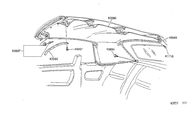 1994 Nissan 240SX Convertible Interior & Exterior Diagram 21