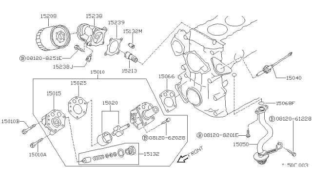 1989 Nissan 240SX Lubricating System Diagram 2