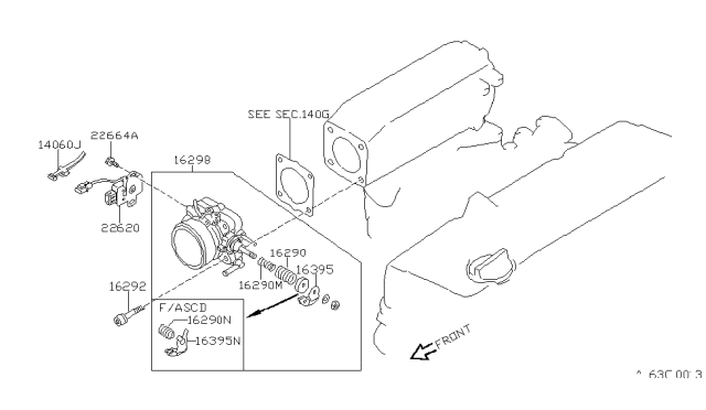 1989 Nissan 240SX Throttle Chamber Diagram