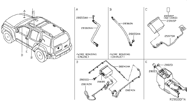 2014 Nissan Xterra Audio & Visual Diagram 4