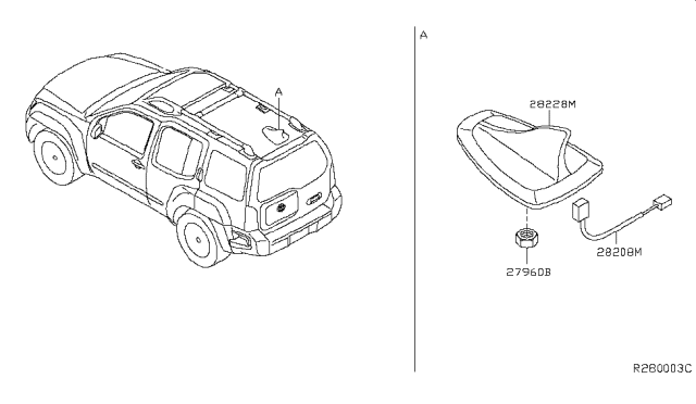 2008 Nissan Xterra Audio & Visual Diagram 3